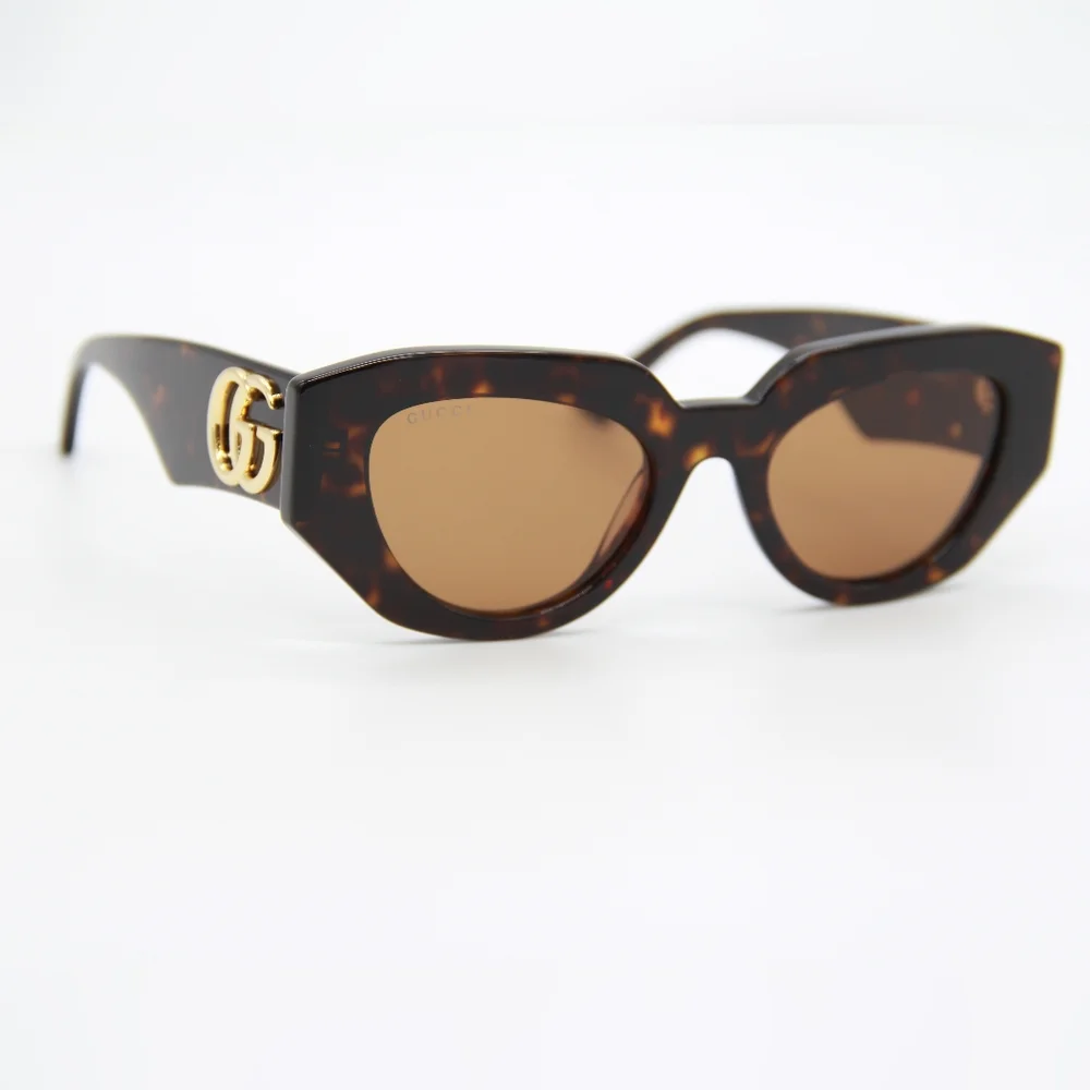 NEW GUCCI SUNGLASSES GG1421S 002 HAVANA WOMEN EYEWEAR